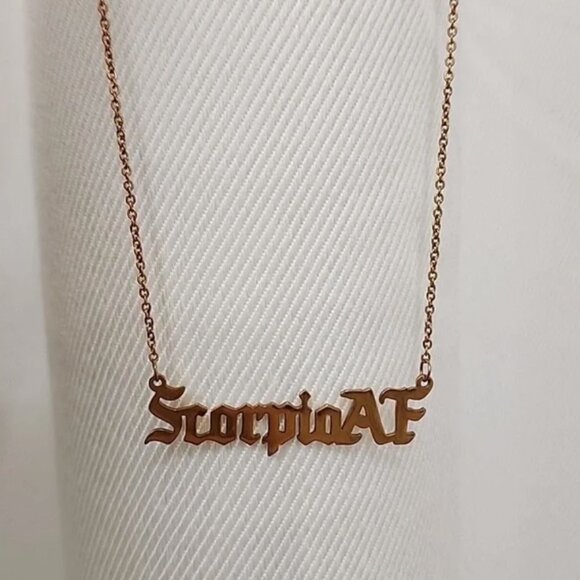 Vibe Szn Gold Scorpio Necklace - Picture 1 of 2